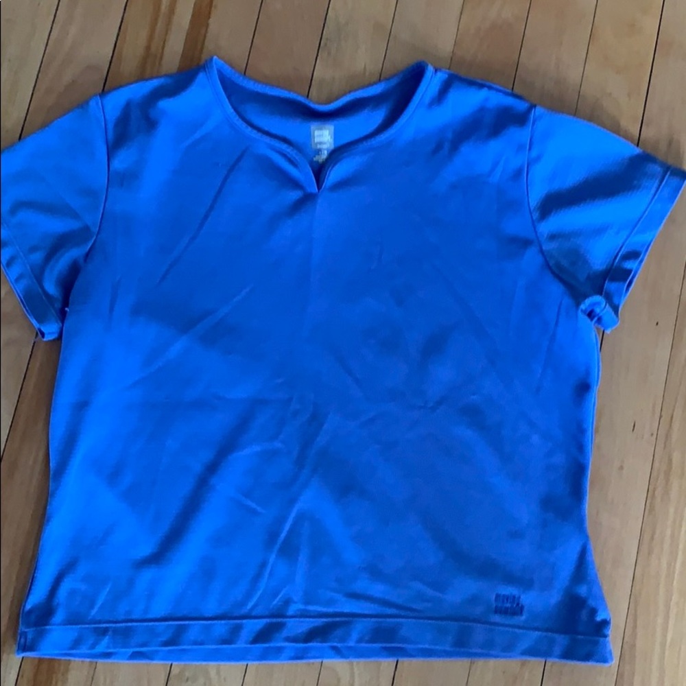 Moisture wicking workout top